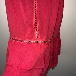 Tank with Crochet detail